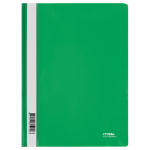 Скоросшиватель пластиковый - зеленый А4 180мкм. (Стамм)