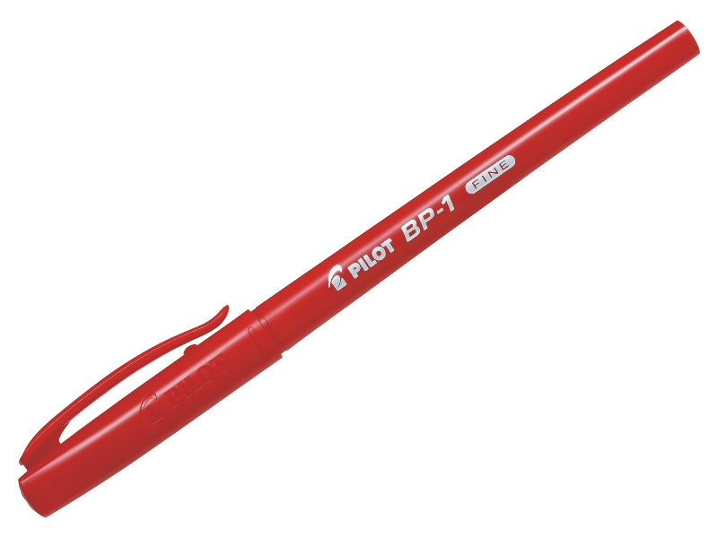 Ручка шариковая - красный стержень 0.7мм. "PILOT BP-1" (PILOT)