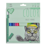 Фломастеры - 18цв. "EASYCOLOR" (Bruno Visconti)