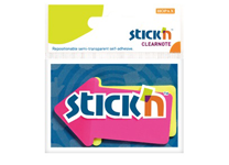 Бумага д/заметок - 76х50 60л. 2цв. неон. "Стрелка" (HOPAX)