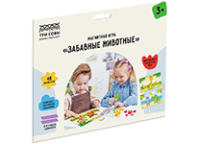 Игра развивающая на магнитах "Забавные животные". 48 эл. 3+ (ТРИ СОВЫ)