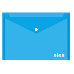 Папка с кнопкой - А5 прозрачно синий (237х330мм.) "Айса" толщина пластика 0.15мм. (Shantou Yuansheng Industry)