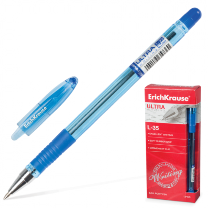 Ручка шариковая - синий стержень "ULTRA L-35" (ErichKrause)