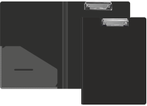 Планшет-папка - А4 черный (235х310мм.) "Айса" с карманом толщина пластика 1.00мм. (Shantou Yuansheng Industryi)