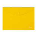 Папка с кнопкой - А4 желтый 180мкм. (Стамм)