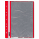 Папка с файлами - А4 30 красный с перфорацией (Стамм)