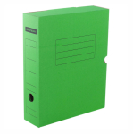 Коробка архивная - 325x253x75мм. зеленый с клапаном микрогофрокартон до 700листов (OfficeSpace)