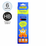 Карандаши в наборе цветные -  6цв. "Джинсовая коллекция. Jumbo" (Silwerhof)