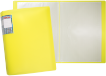 Папка с файлами - А4 30 прозрачно желтый неон. (236х24х308мм.) "Айса" толщина пластика 0.70мм. файла 0.25мм. (Shantou Yuansheng Industry)