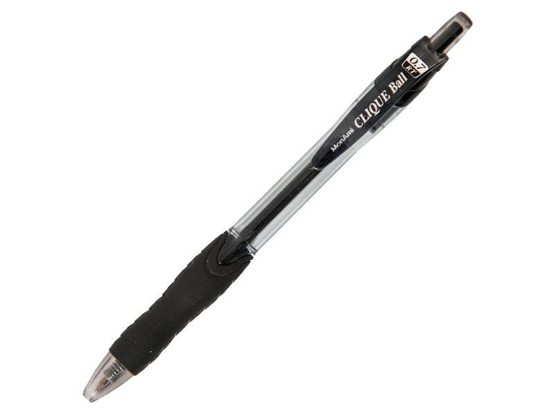 Ручка шариковая автоматическая - чёрный стержень "CLIQUE BALL RT" (MonAmi)