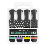 Маркеры текстовые в наборе - 4цв. "Colorio" (Академия)