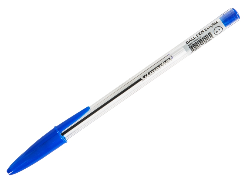 Ручка шариковая - синий стержень 0.7мм. "Simplex" (Silwerhof)