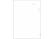 Папка-уголок - А4 прозрачный "Classic" (Silwerhof)