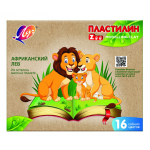 Пластилин - 16цв. "ZOO"  картон.уп. (Луч)