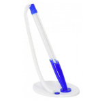 Ручка на подставке с пружиной синий стержень/синий корпус 0.7мм. "inФормат. Спутник" (Фарм)