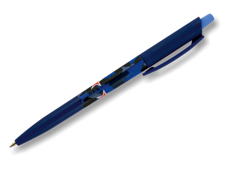 Ручка шариковая автоматическая - синий стержень 0.5мм. "HappyClick. Милитари Navy" (Bruno Visconti)