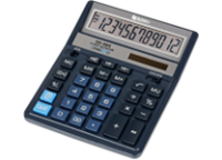 Калькулятор - 12раз. "Eleven" SDC-SDC-888X-BL синий (2 пит.. 2 пам.. 158 x 203 x 31 мм) (Eleven)