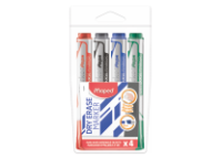 Маркеры д/доски в наборе - 4цв. скошенный 5мм. "JUMBO CHISEL TIP" (Maped)