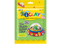 Глина д/детского творчества - 50гр. неон.зеленый (AMOS)