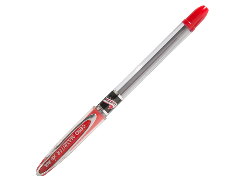 Ручка шариковая - красный стержень "Cello MAXRITER XS" (J&J Marketing)