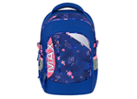 Рюкзак ортопедический д/девочек 43х33х23 см.с сине-розовый "TIGER MAX ALOHA" (TIGER)