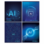 Тетрадь - А5  40л. клетка "Нейросеть" (Маяк)