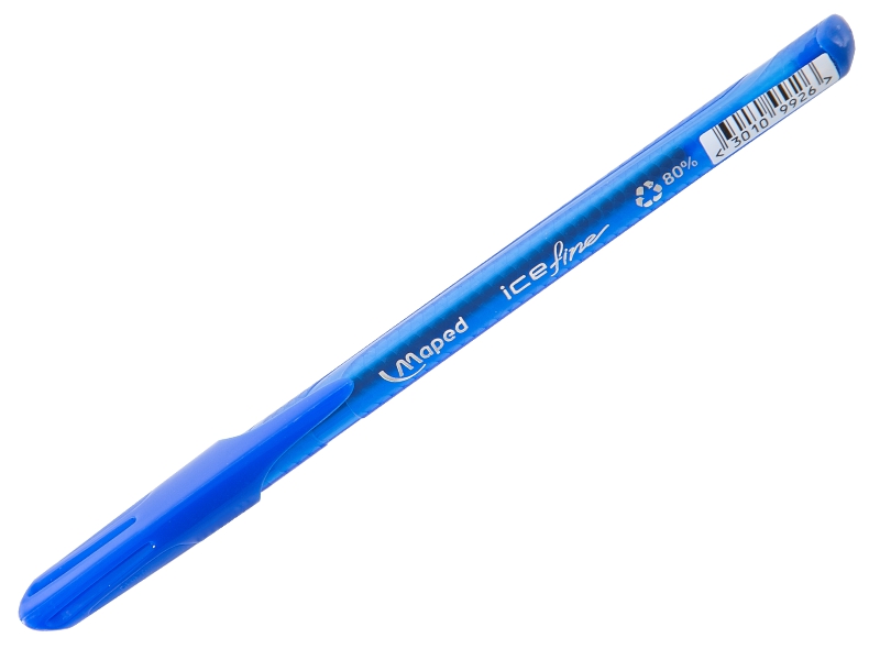Ручка шариковая - синий стержень "Ice Fine" 0.7мм. (Maped)
