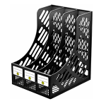 Лоток вертикальный - 3 секционный сборный черный "Dolce Costo" (ФинСиб)