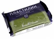 Пластилин восковой - 60гр. болотный (Bruno Visconti)