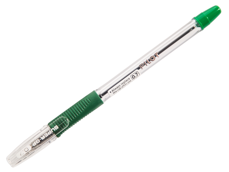 Ручка шариковая - зелёный стержень 0.7мм. "S-GRIP LIGHT" (PILOT)