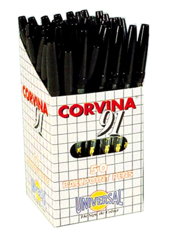 Ручка шариковая - чёрный стержень "CORVINA-91" (U)