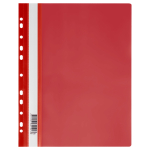 Скоросшиватель пластиковый - красный А4 160 мкм. с перфорацией (Стамм)