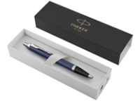 Ручка шариковая автоматическая подарочная - синий стержень "IM Matte Blue CT" 1.0мм (PARKER)