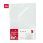 Папка-уголок - А4 прозрачный 0.18мм Deli