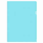 Папка-уголок - А4 голубой 0.18мм "Pastel" (Silwerhof)