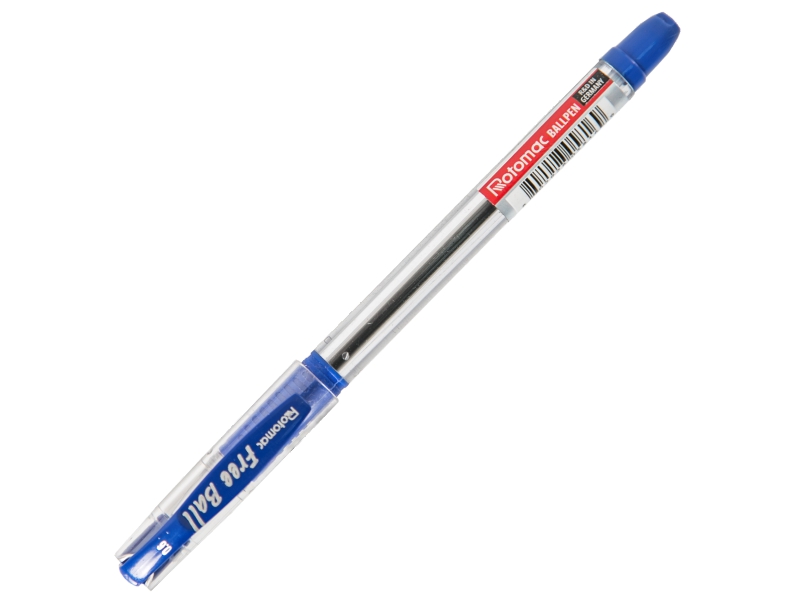 Ручка шариковая - синий стержень/прозрачный корпус "Rotomac-Free ball" (Rotomac)