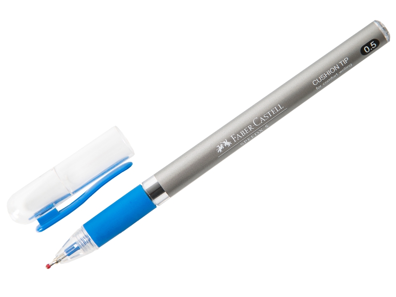 Ручка шариковая - синий стержень "Speedx titanium" (Faber Castell)
