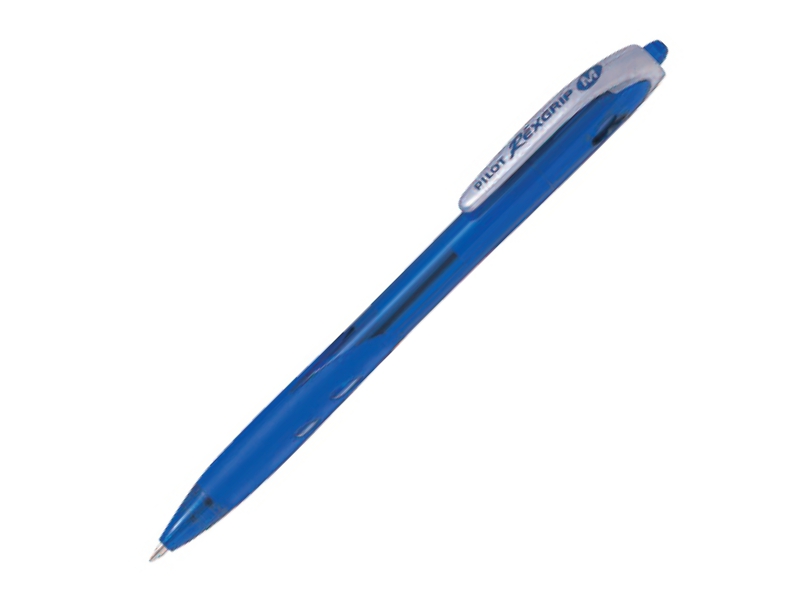 Ручка шариковая автоматическая - синий стержень 1.0мм "REXGRIP" (PILOT)