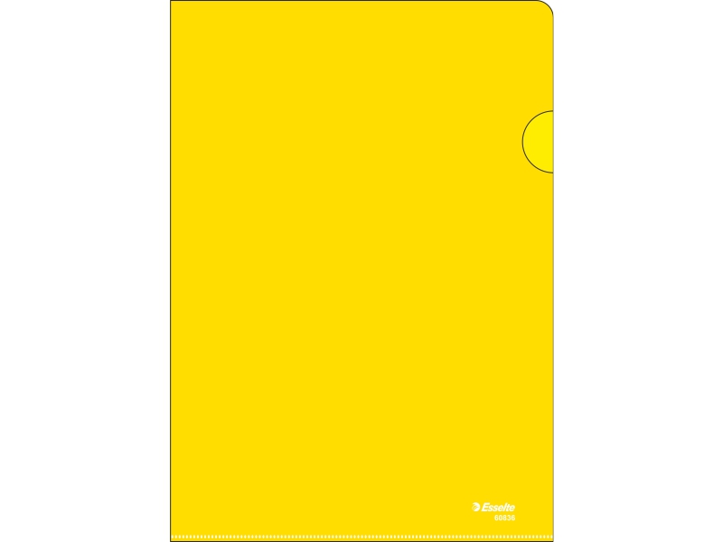 Папка-уголок - А4 прозрачно желтый "Element" (Silwerhof)