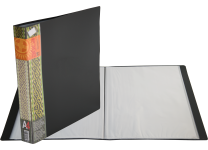 Папка с файлами - А4 40 черный (236х29х308мм.) "Айса" толщина пластика 0.65мм. файла 0.25мм. (Shantou Yuansheng Industry)