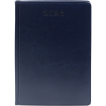 Ежедневник датированный - 2026г. А5 синий "SIDNEY NEBRASKA" срез серебряный (GSF)