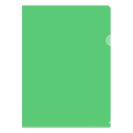 Папка-уголок - А4 зеленый "Бюрократ Economy" (Silwerhof)