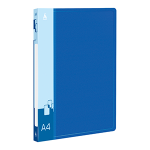 Папка с зажимом - А4 синий 0.7мм "Бюрократ" с внутренним карманом (Silwerhof)