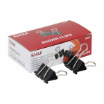 Зажимы черные в наборе - 25мм 12шт. (EAGLE)