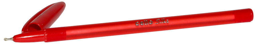 Ручка шариковая - красный стержень "Cello Silke" (J&J Marketing)