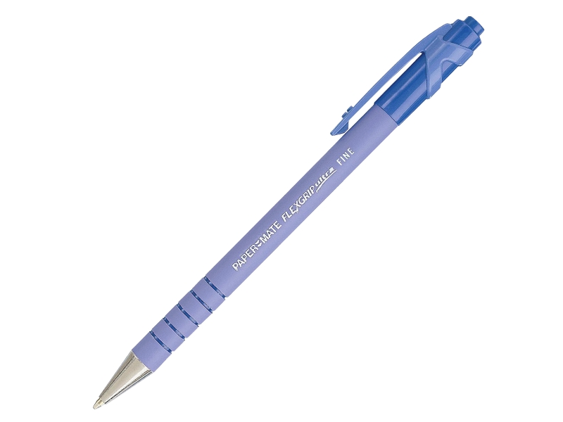 Ручка шариковая автоматическая - синий стержень "Flexgrip Ultra" (Papermate)