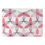 Папка с кнопкой - 333х235мм "ЦВЕТЫ" пластик. 2 отделение (-я). тиснение фольгой. (Феникс)