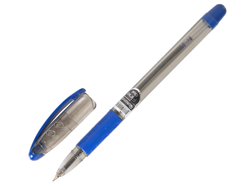 Ручка шариковая - синий стержень/прозрачный корпус "Rotomac-Spinner" (Rotomac)