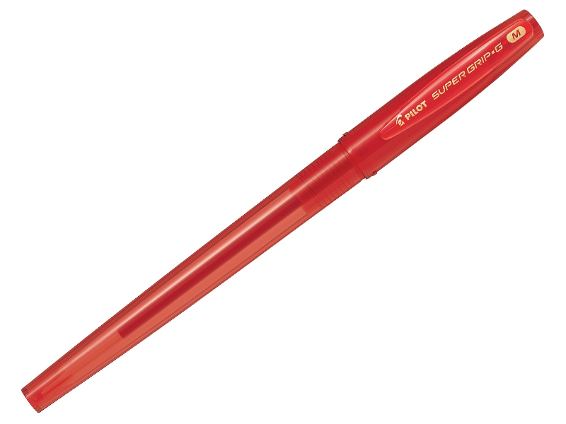 Ручка шариковая - красный стержень 1.0мм."SUPER GRIP-G" (PILOT)