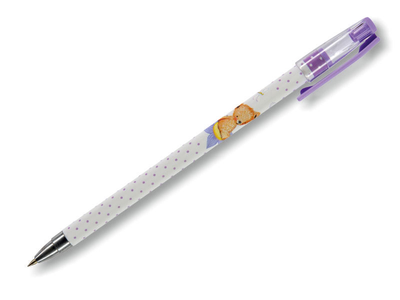 Ручка шариковая - синий стержень 0.5мм. "HappyWrite. Мишка" (Bruno Visconti)